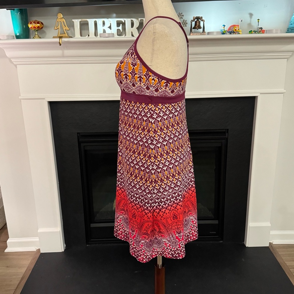 Athleta Printed Halter Cross-Back Dress – Size Small - Picture 4 of 12